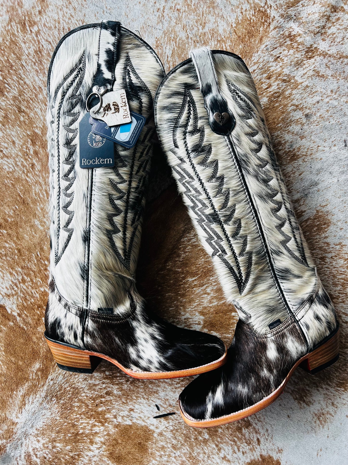 The Tall Cowhide Boots (Pre-Order)