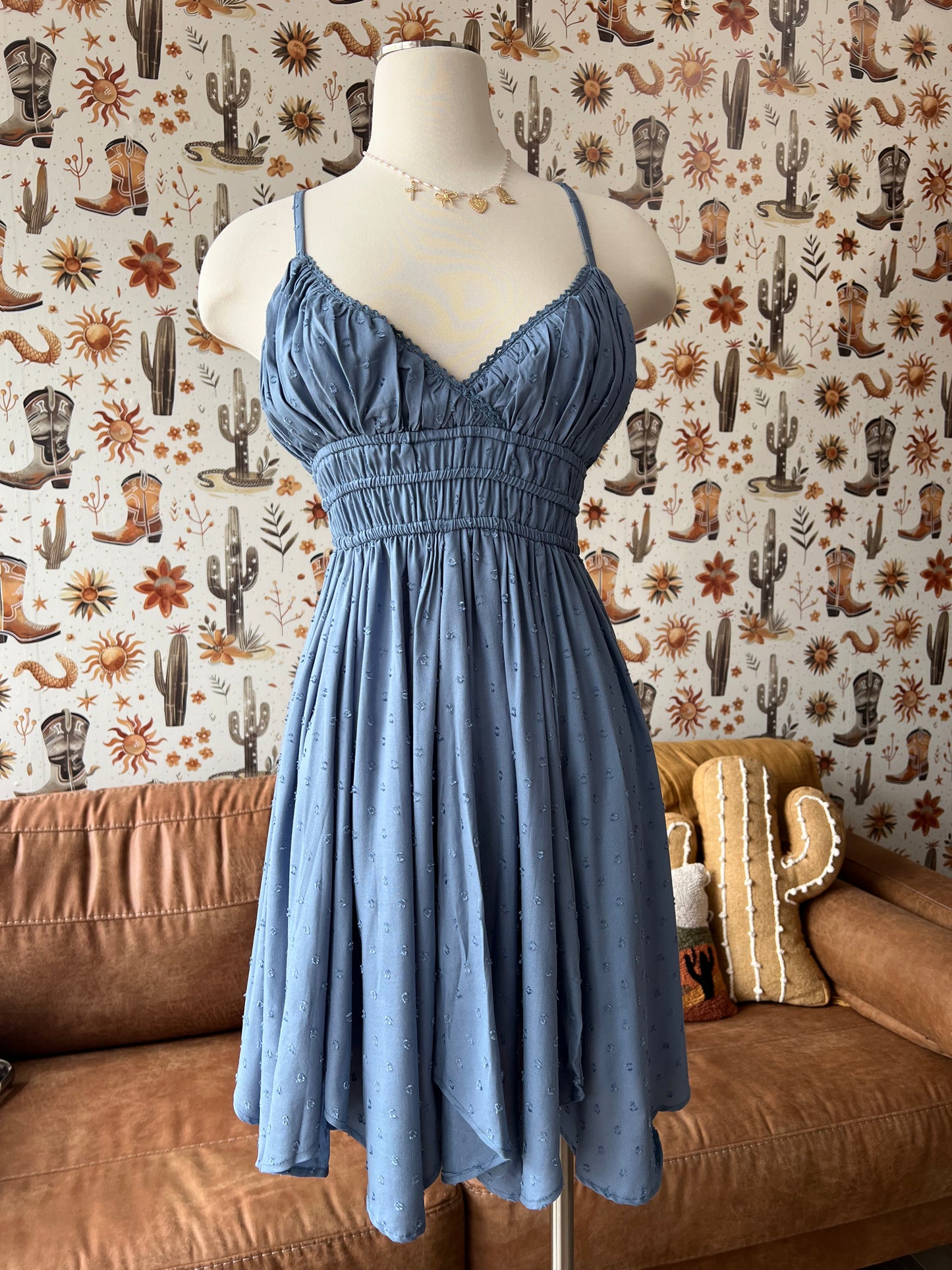 Elemental Blue Strap Dress