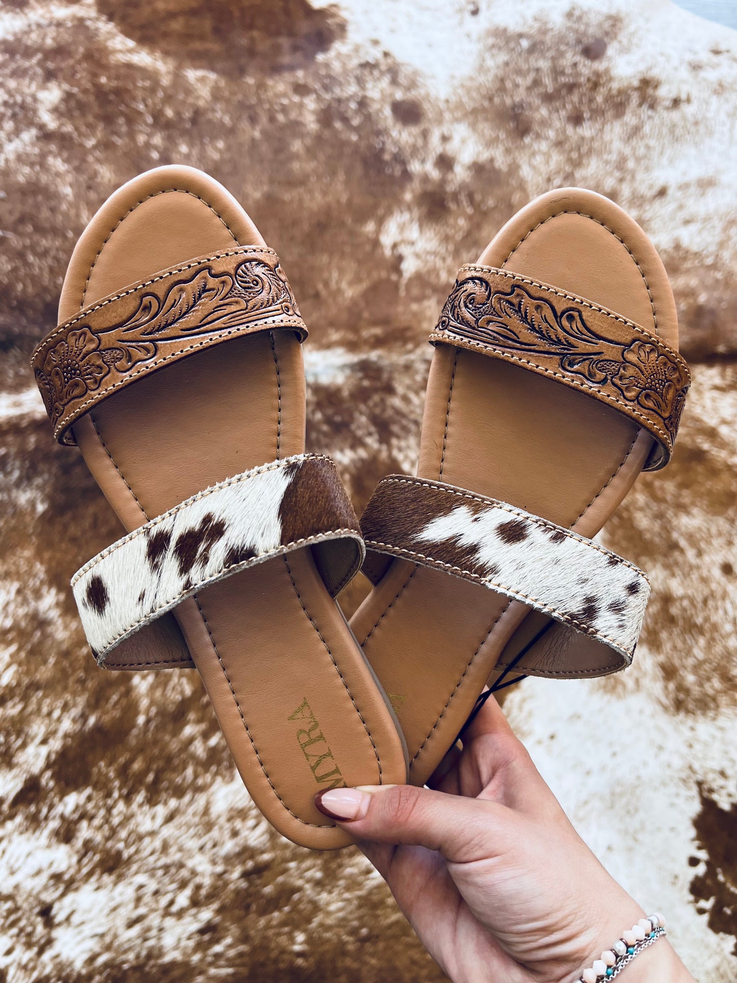 Lena Trail Cowhide & Leather Sandals