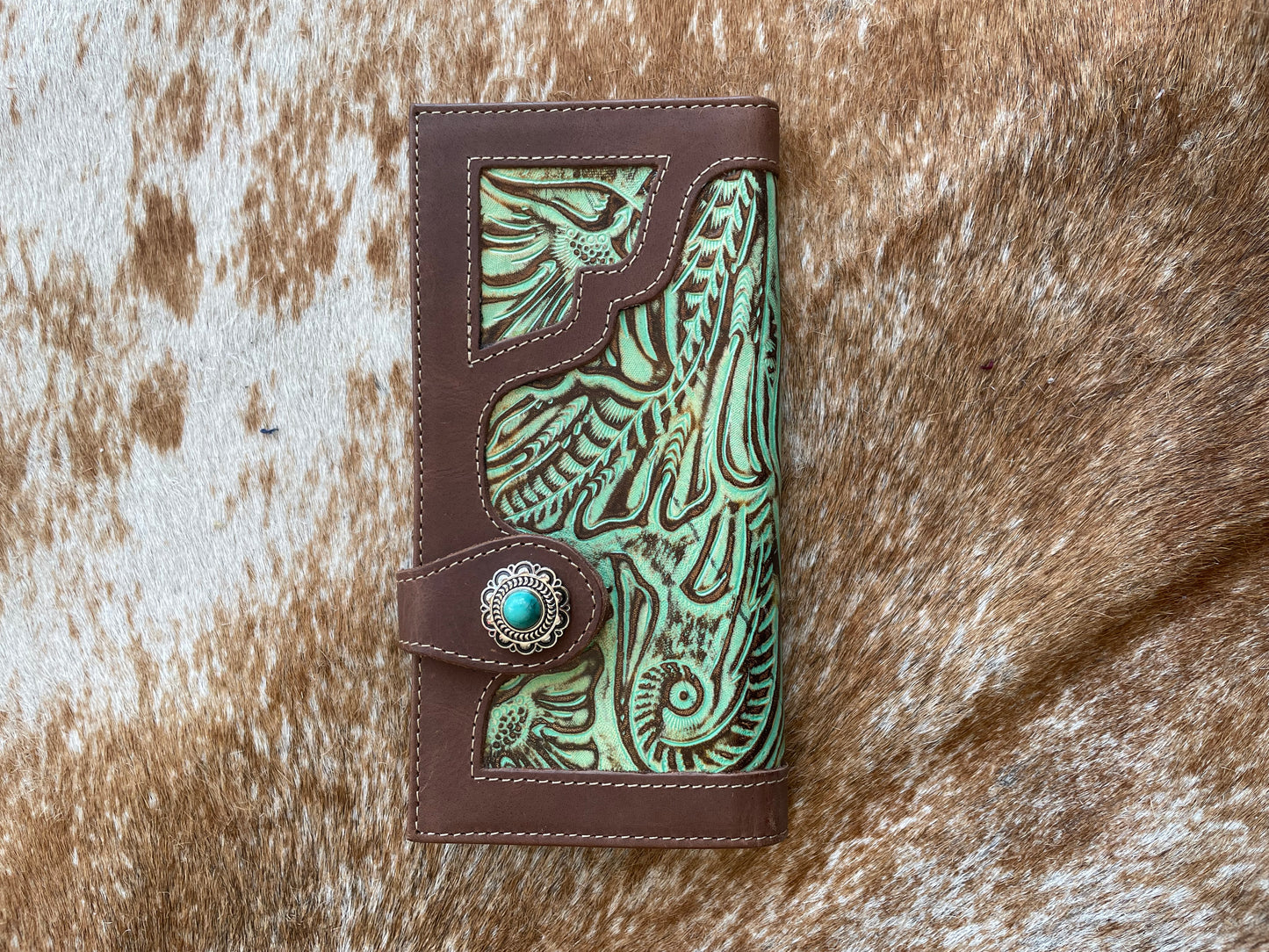 Green Leather Wallet