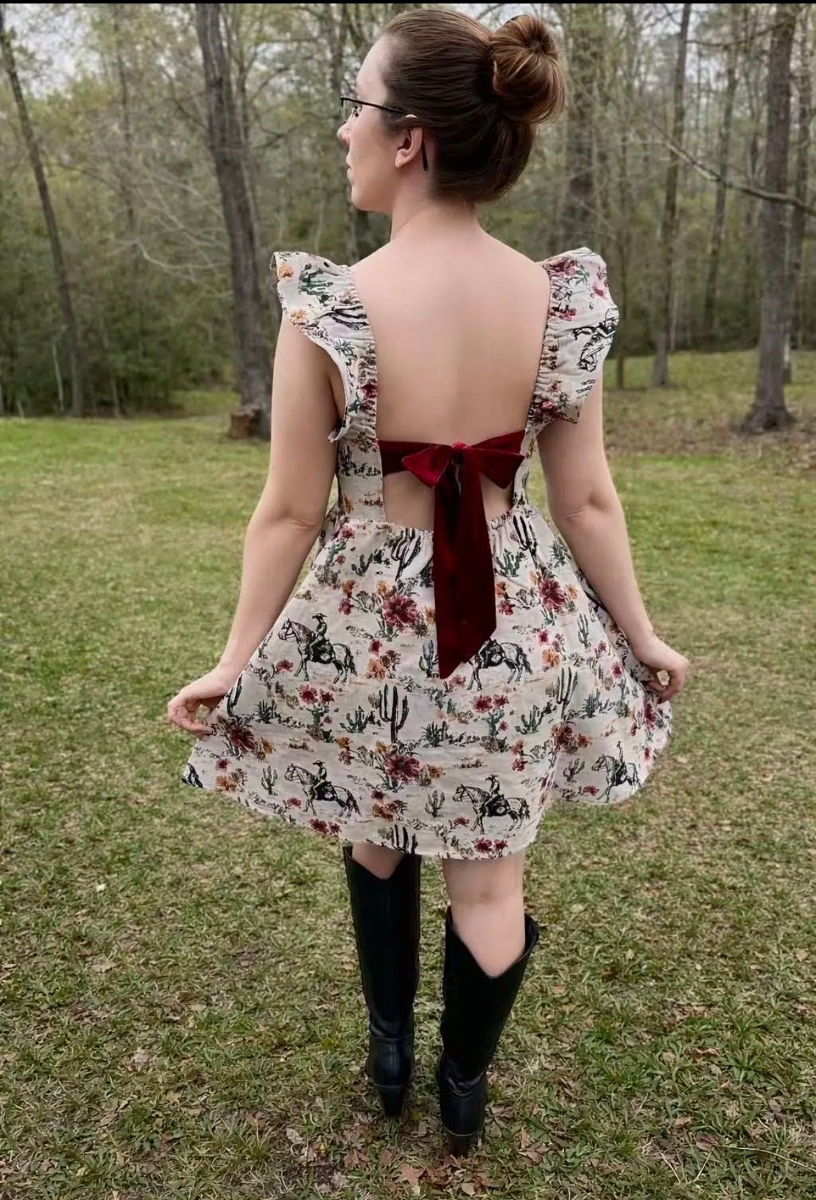 The Desert Flower Ribbon Dress