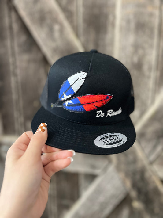 The Texas Flag Hat Feather