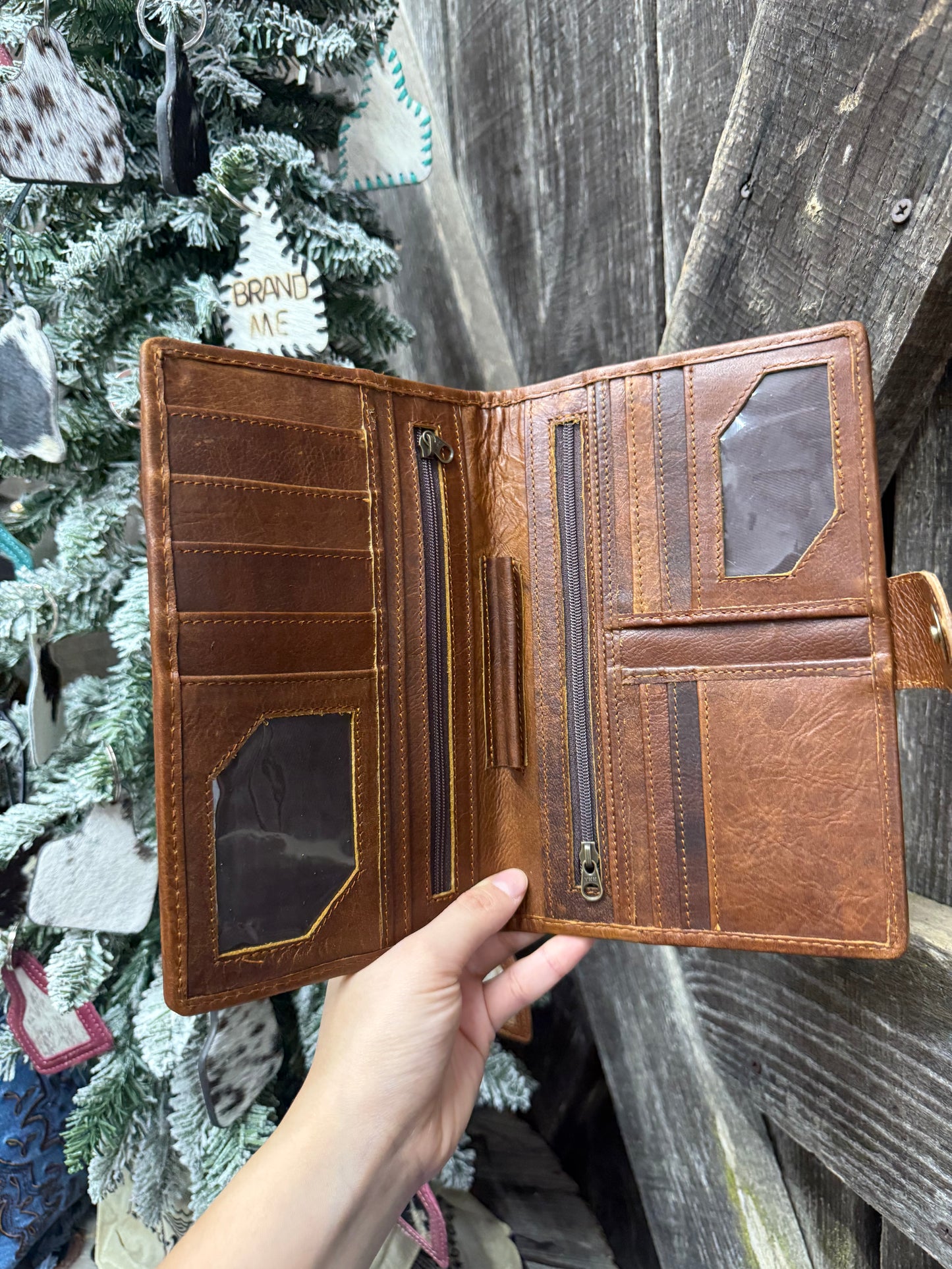 The Floral Cowhide Wallet