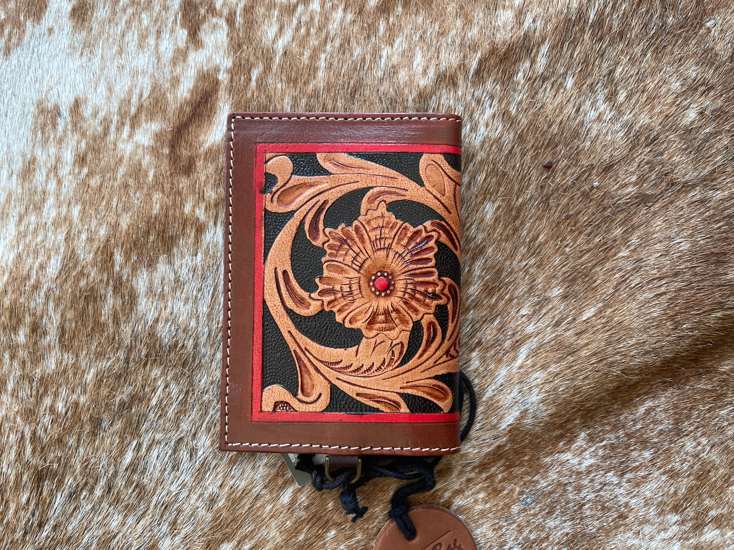 Leather Wallet with Lanyard
