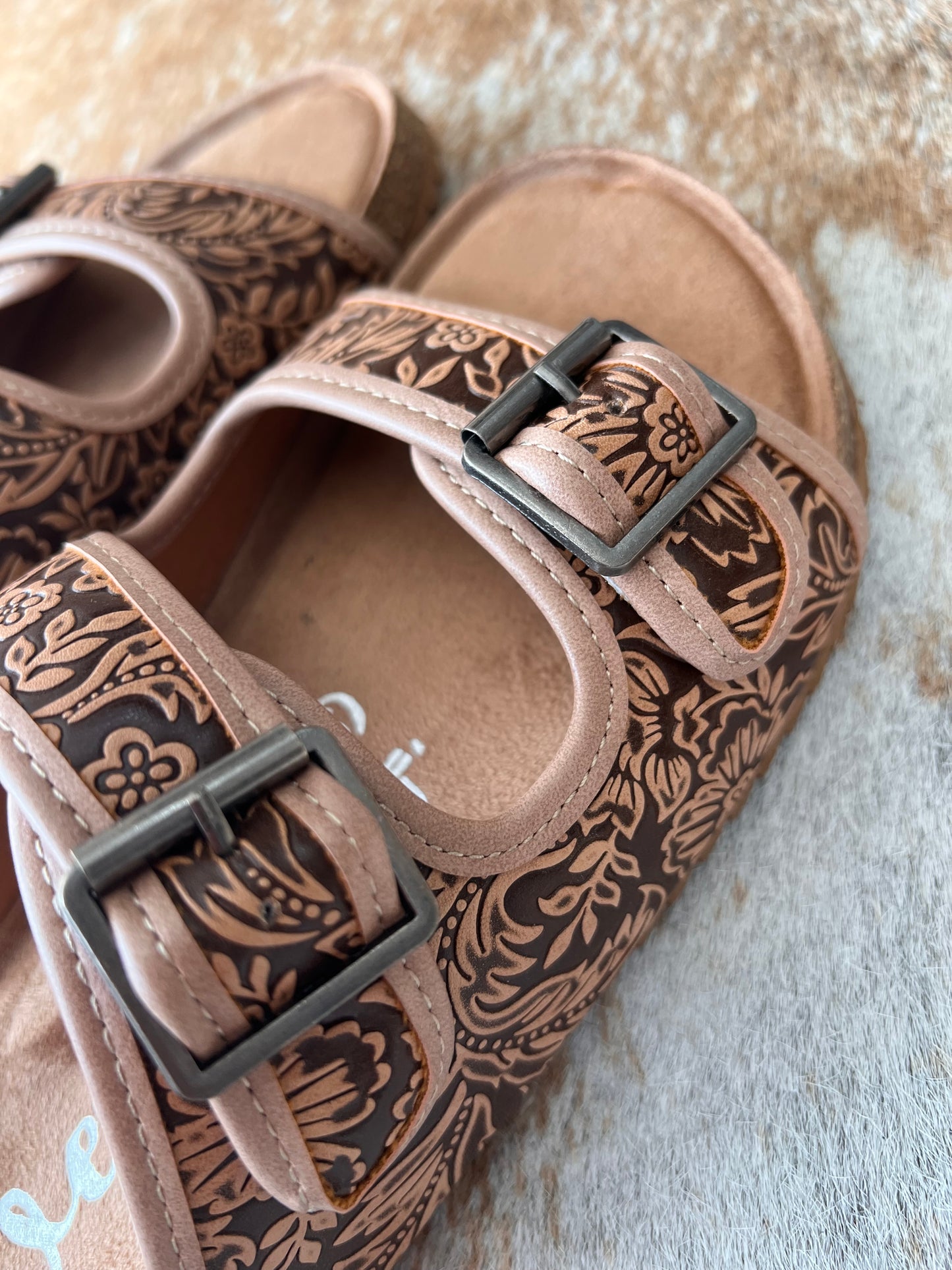 Very G Stenciled Desert Sandals