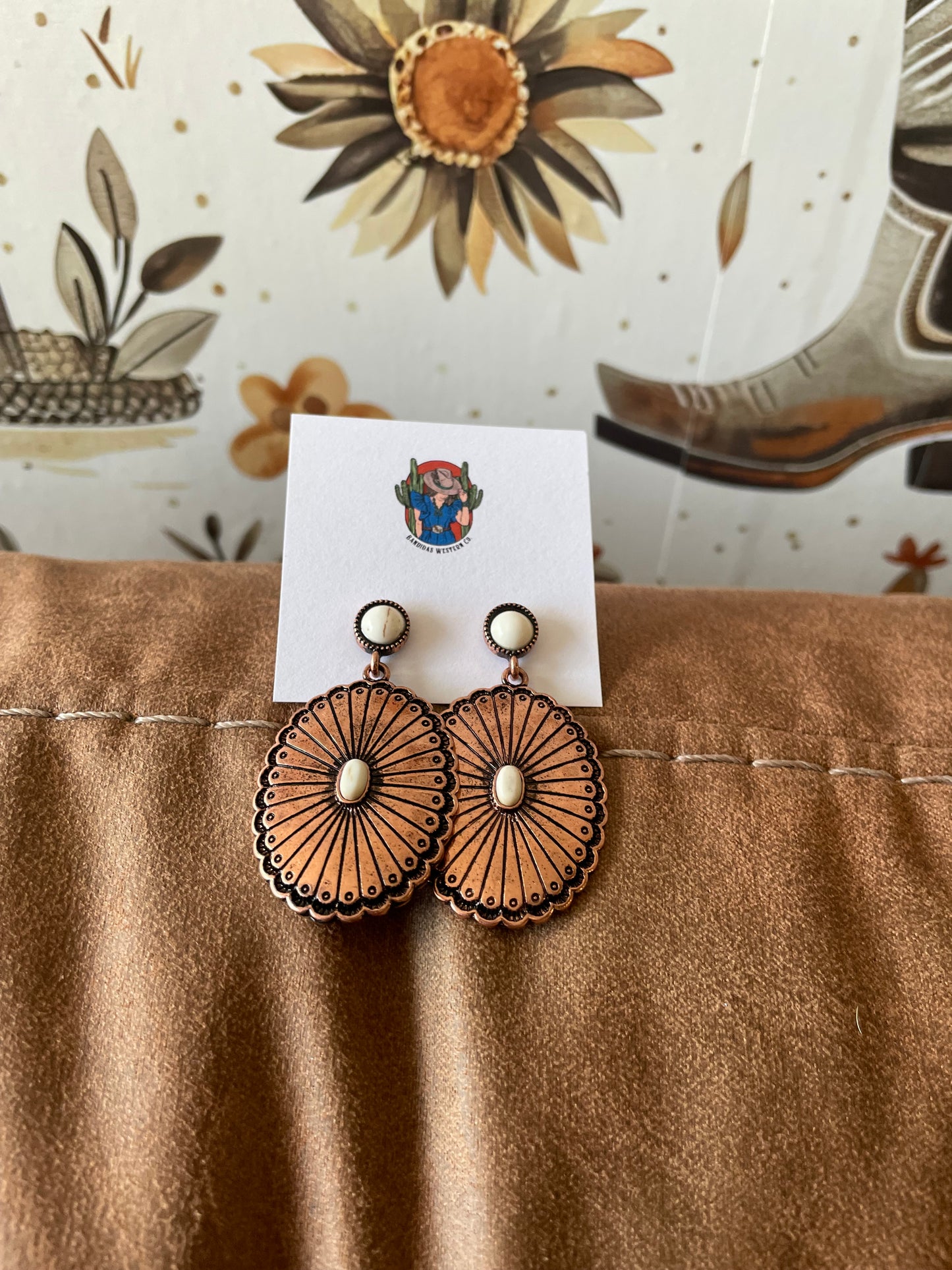 The Bronze earrings