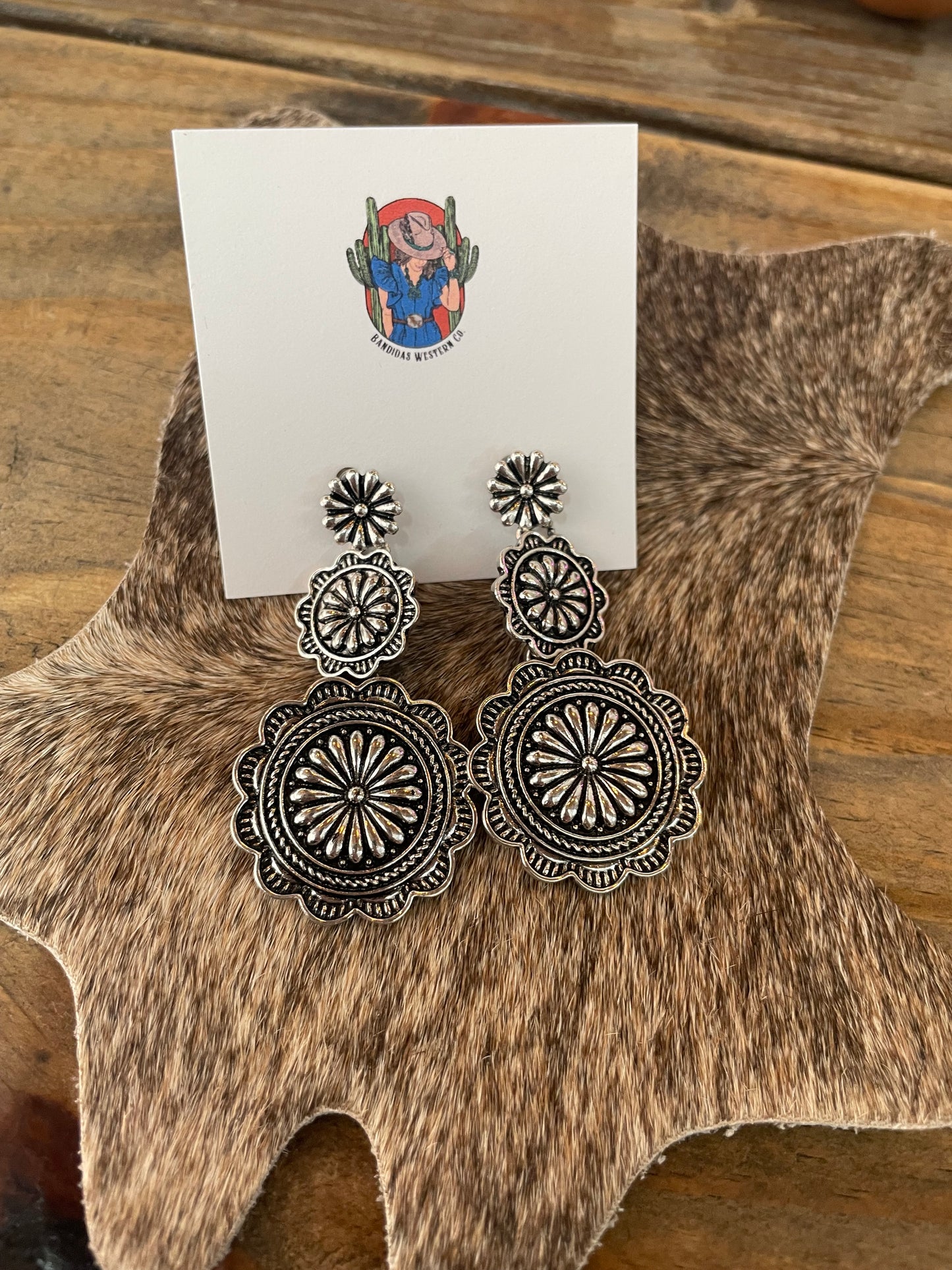 Floral Navajo Earrings