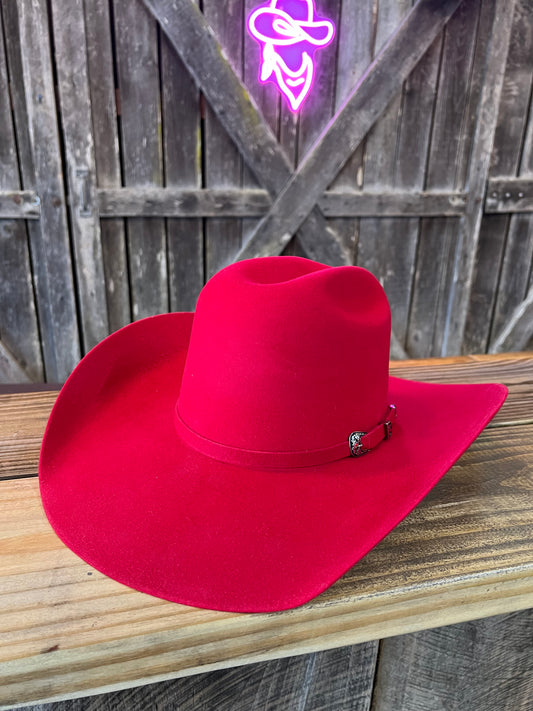 Red 6x Felt Damian Cowboy Hat