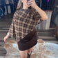 The Autumn Enchantment Silk Cape Dress