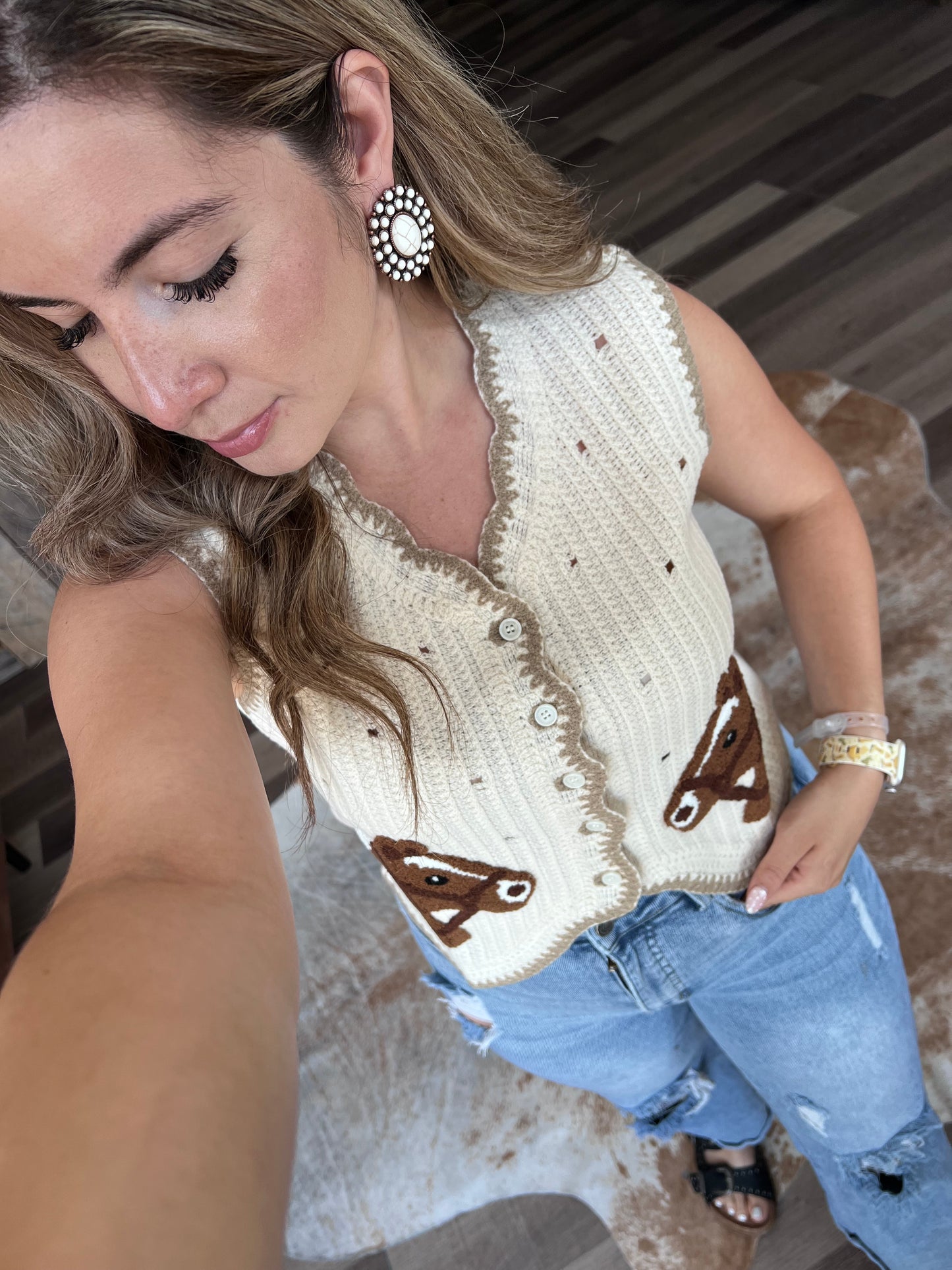 Horse Haven Knit Top