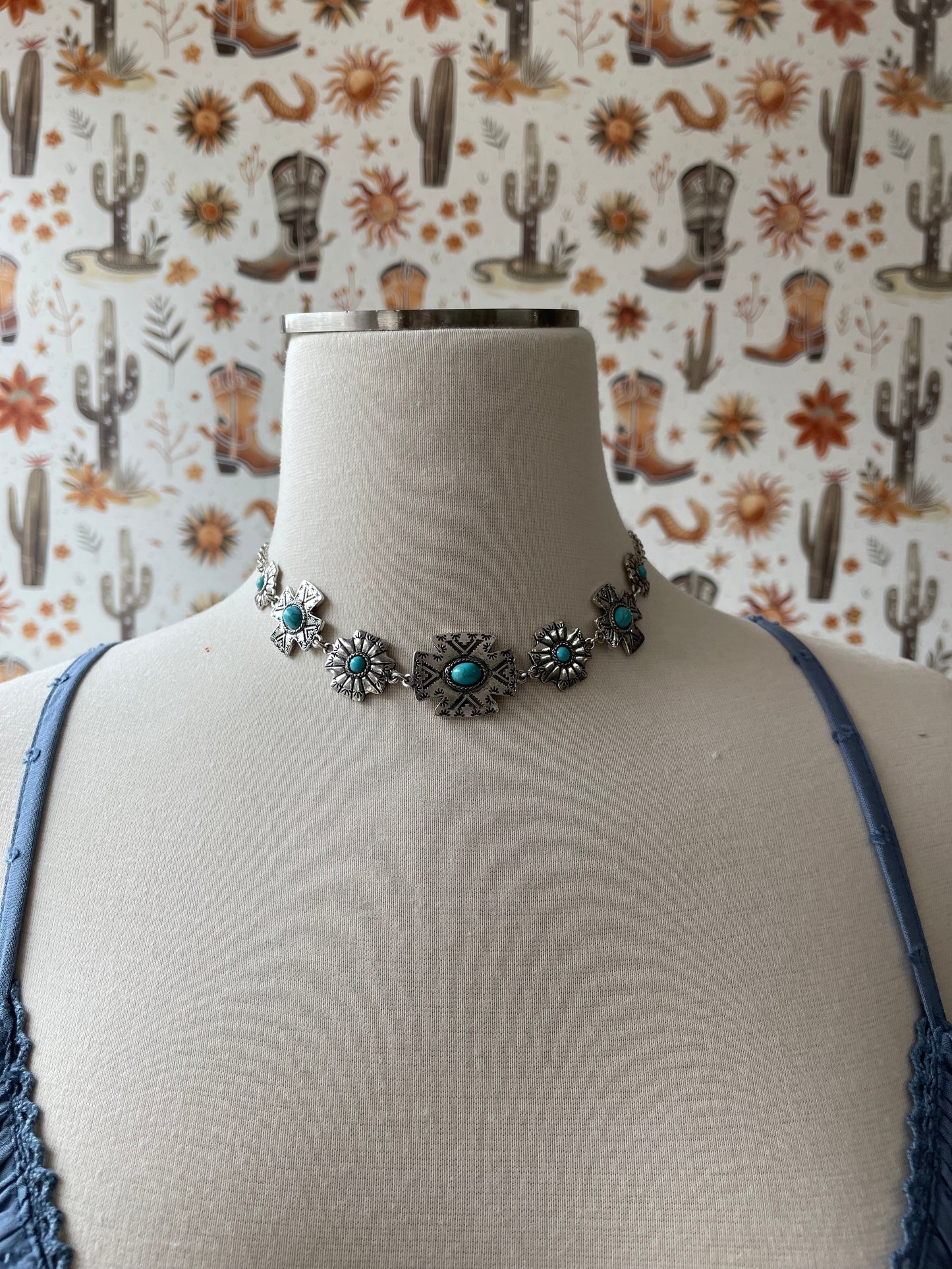 Aztec Turquoise Necklace
