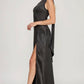 Midnight Outlaw Satin Gown