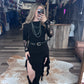 Eclipse Slit Ruffled Skirt