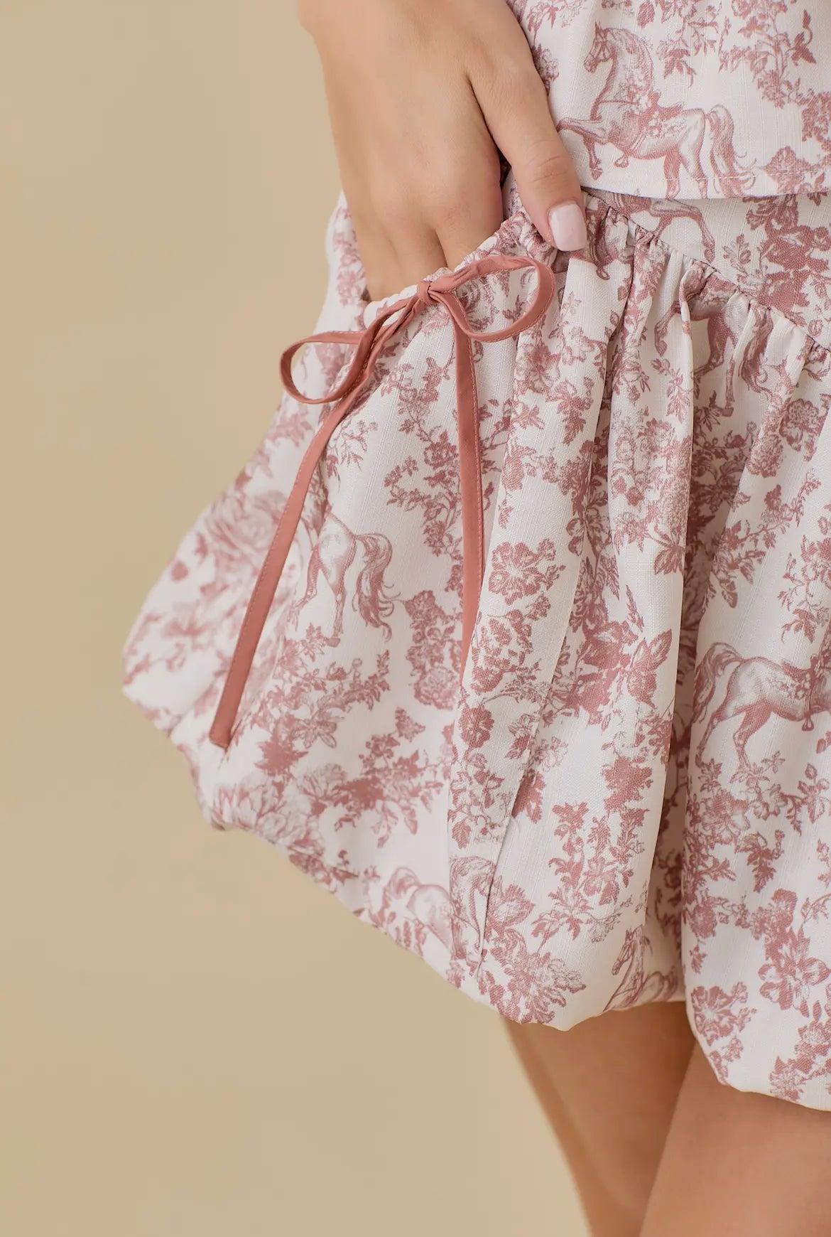 Vintage Horse Bubble Hem Skort