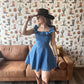 Denim Ruffled Dress