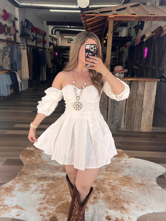 White Prairie Bloom Dress