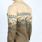 Men's Platini Modern Fit Panoramic Aztec Print Long Sleeve Shirt - White