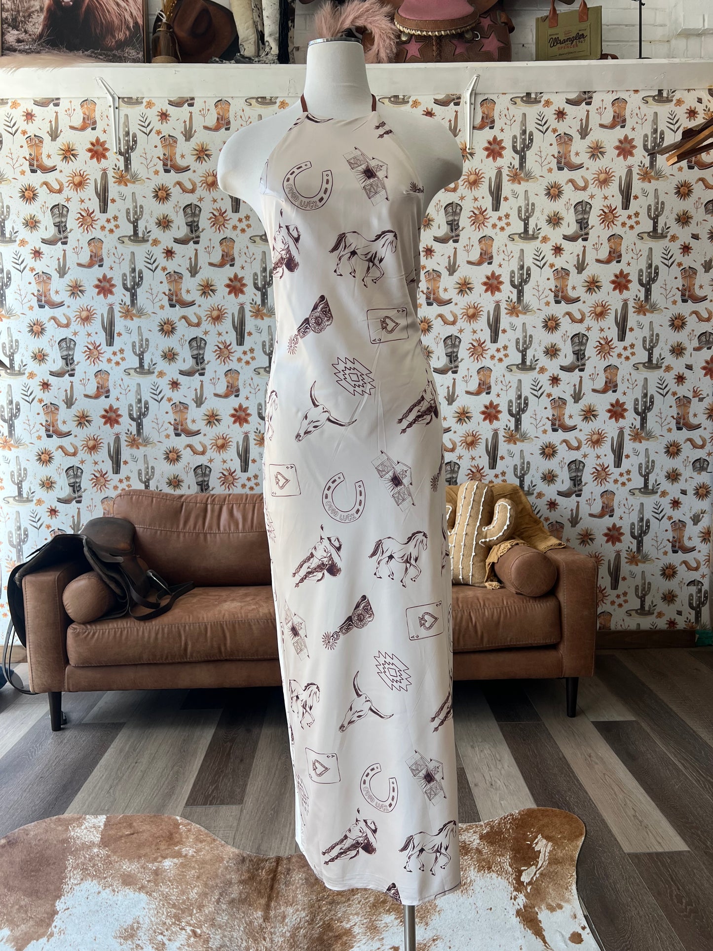 Bailey Rose Cowgirl Satin Dress