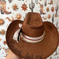 Cowgirls Dont Cry Suede Custom Hat