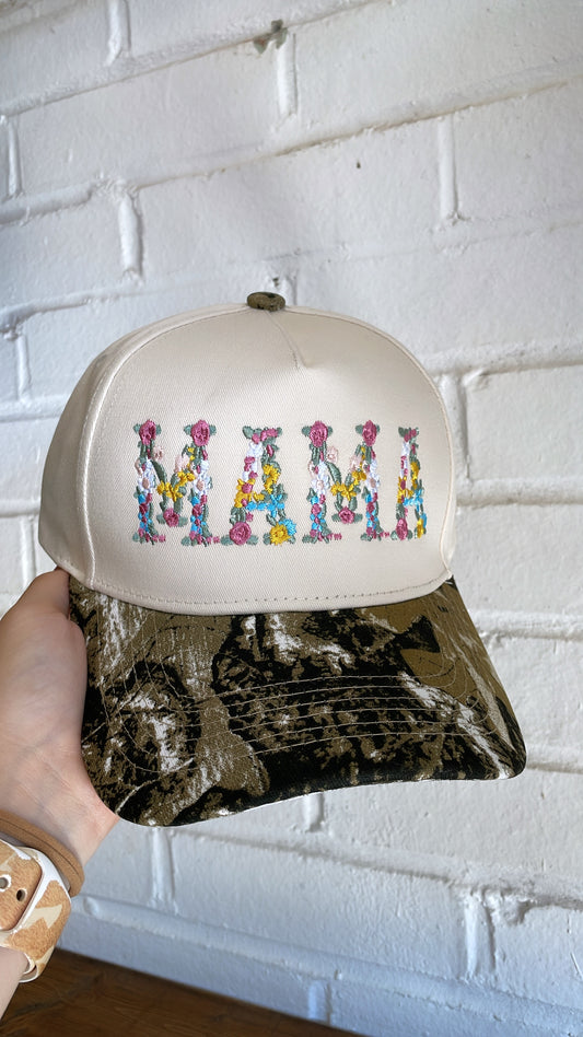 Camo MAMA Trucker Hat