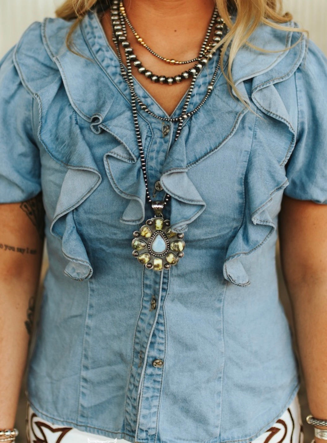 Bluebell Ruffle Blouse