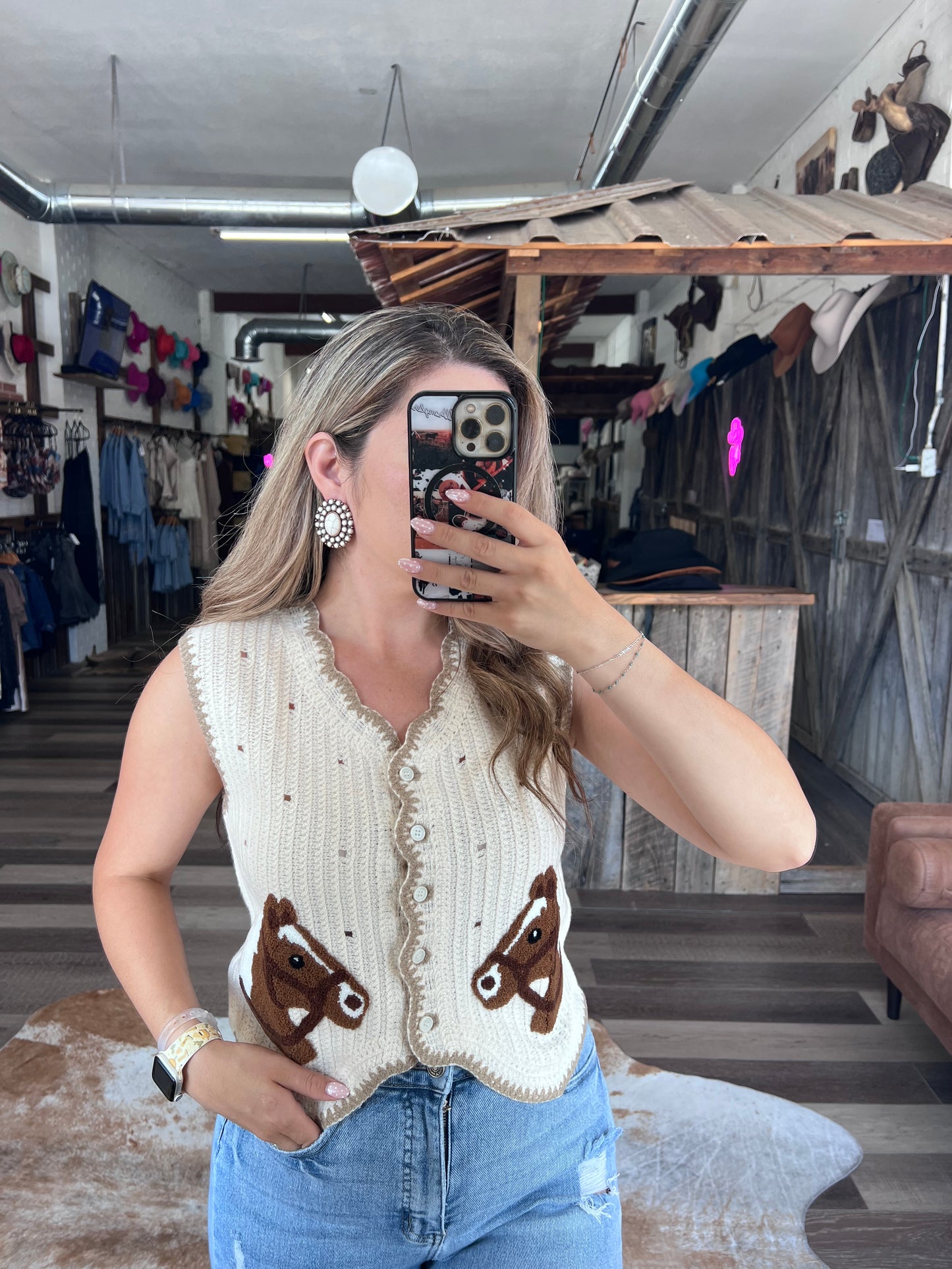 Horse Haven Knit Top