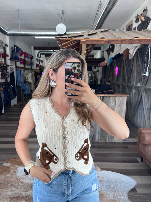 Horse Haven Knit Top