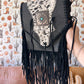 Trinity Ranch Fringe Cowhide Crossbody