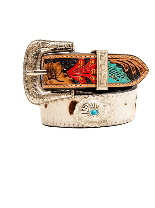 CUMMERBAND HAND-TOOLED CONCHO BELT ✨