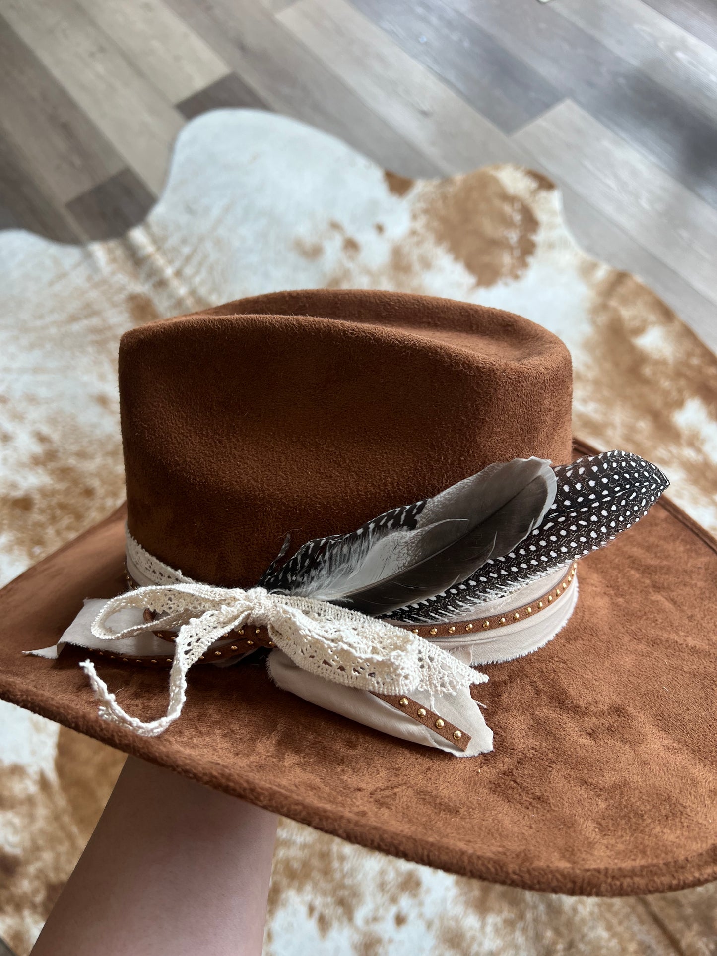 The Dotted Feather Hat