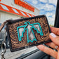 ThunderBird Western Cowhide Leather Keychain Wallet