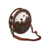 PRAIRIE DREAMS HAND-TOOLED ROUND BAG