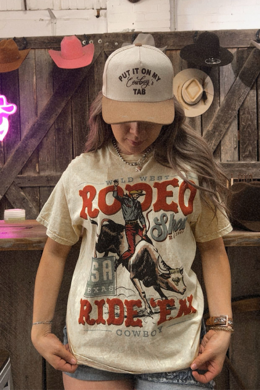 Yellow Wild West Rodeo T Shirt