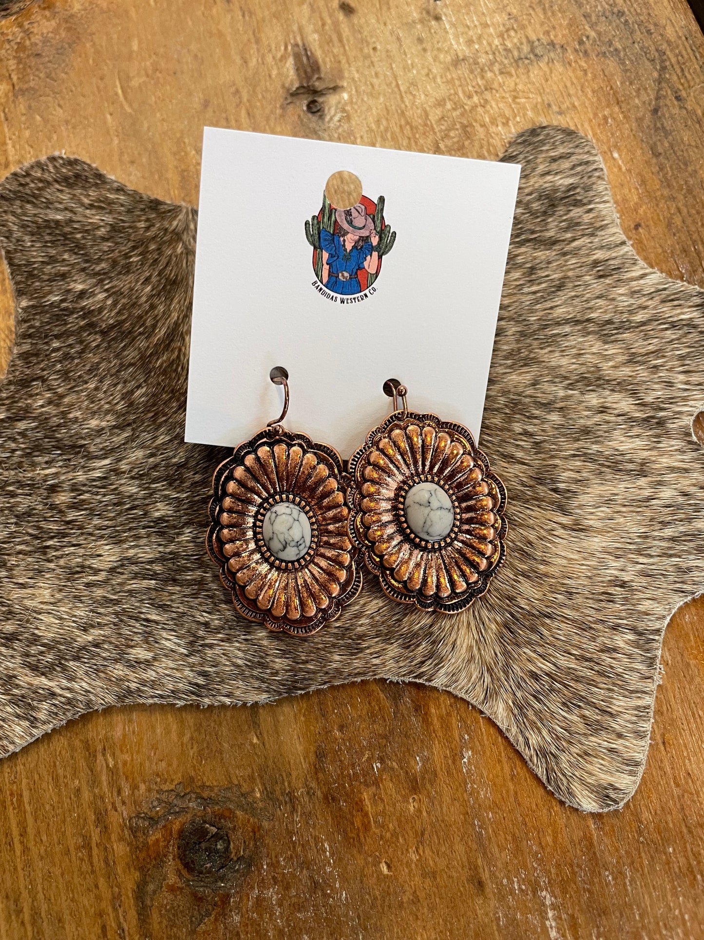 Bronze Western Earrings