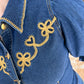 The Embroidered Denim Blouse