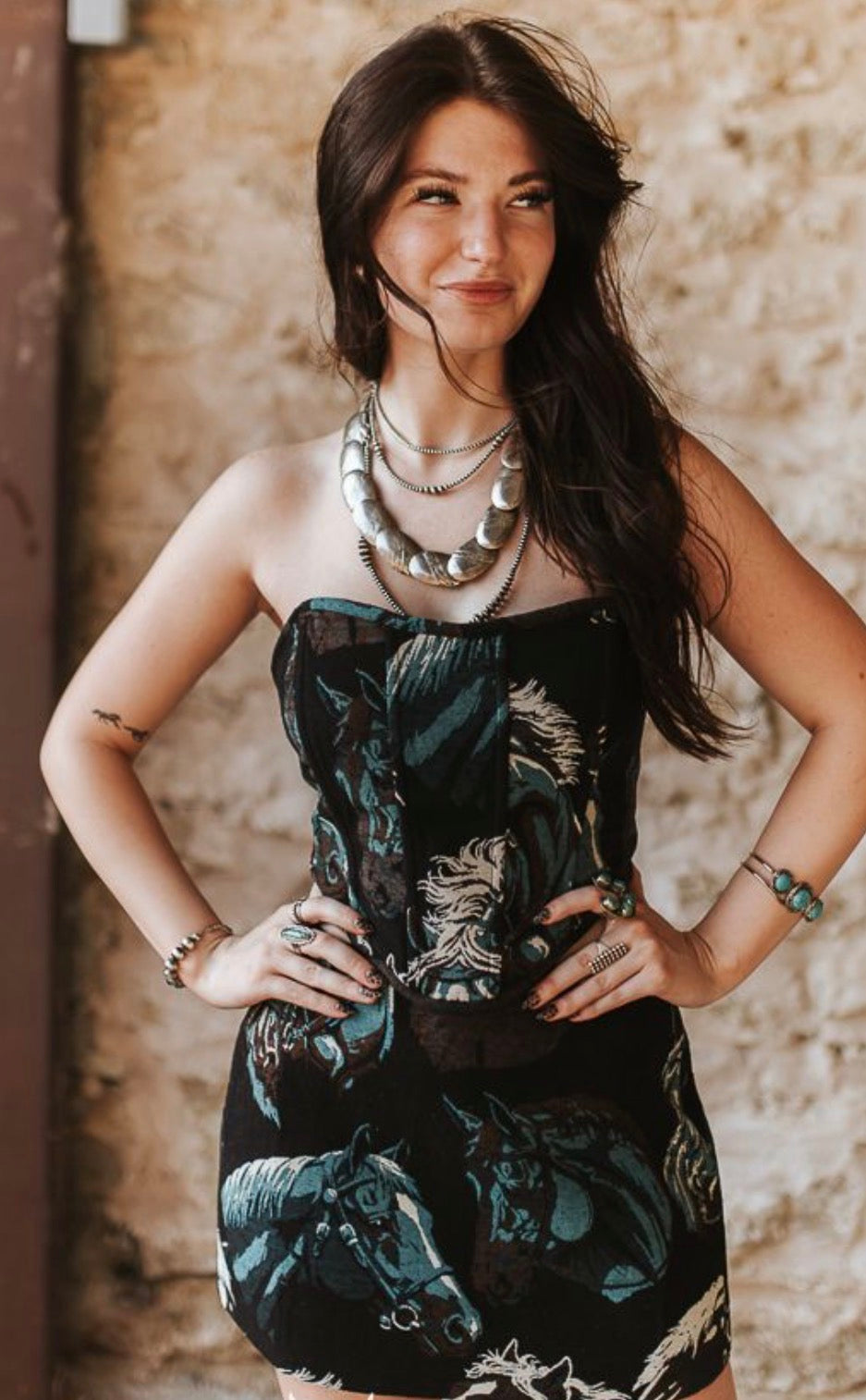 Turquoise Tapestry Trails Corset