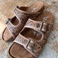 Very G Stenciled Desert Sandals