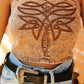 Camel Boot Stitch Embroidered Corset Top