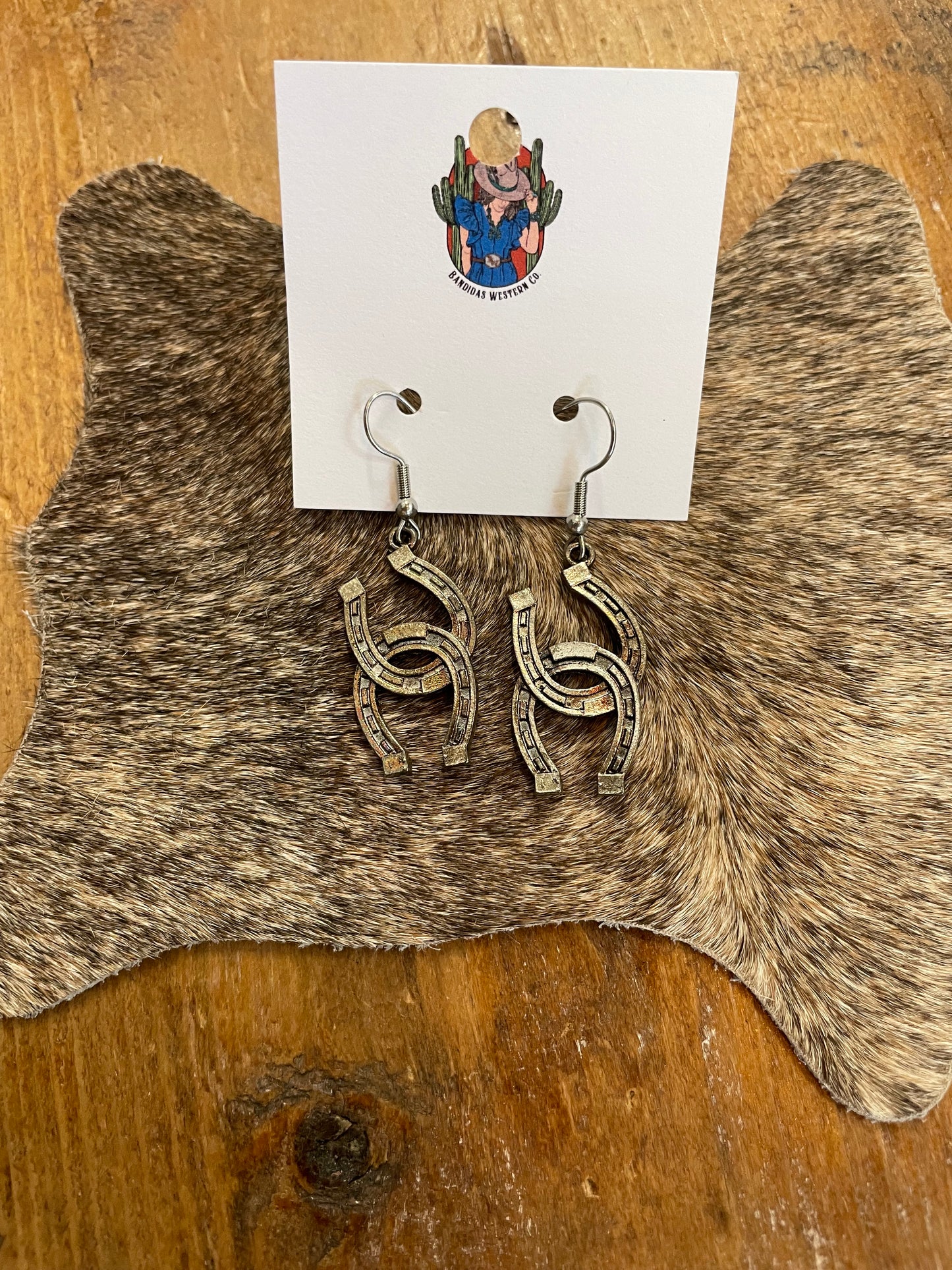Horseshoe Dangle Earrings