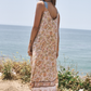 Floral Border Print Maxi Dress