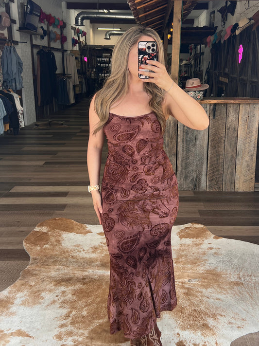 Frontier Muse Suede Dress