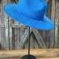 Electric Blue Suede Hat