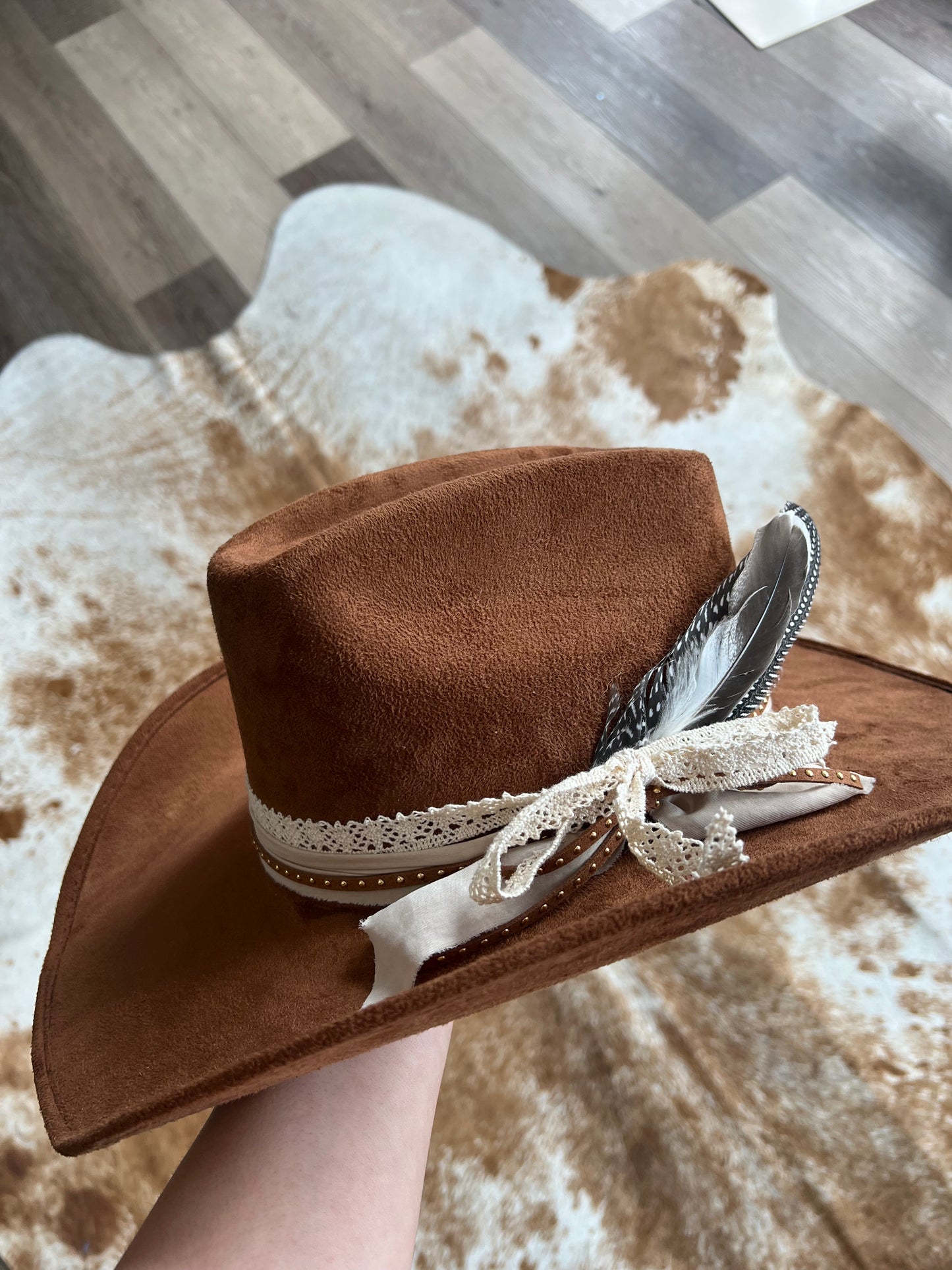 The Dotted Feather Hat