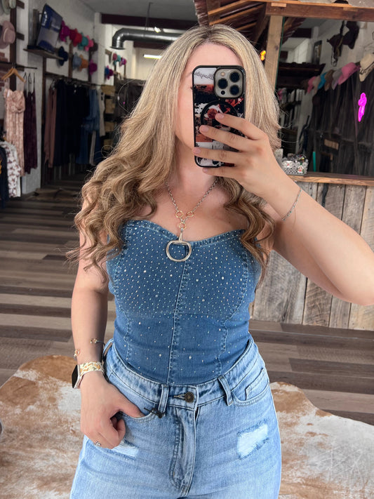 Rhinestone Rodeo Corset