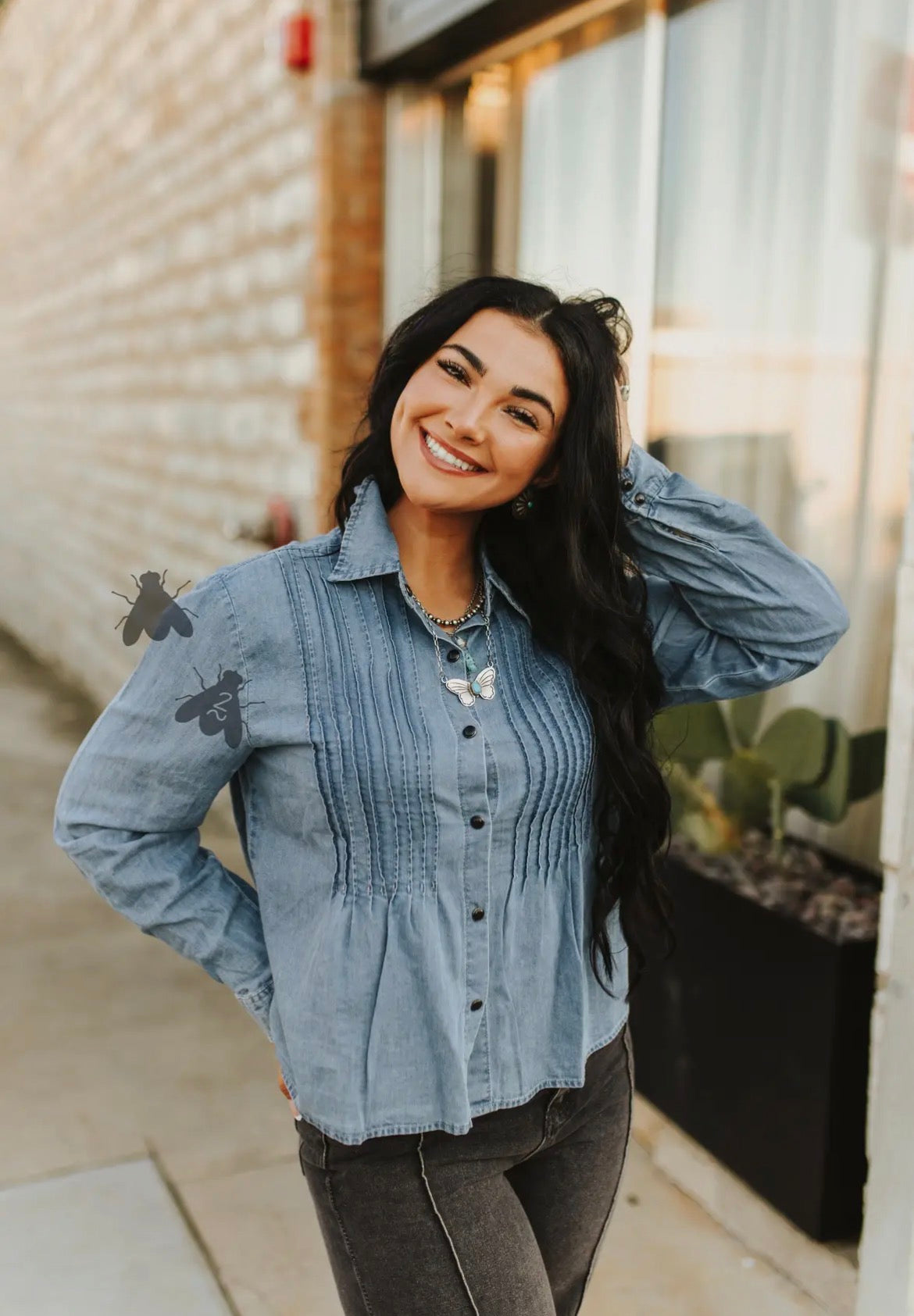 The Bluebell Denim Button-Up