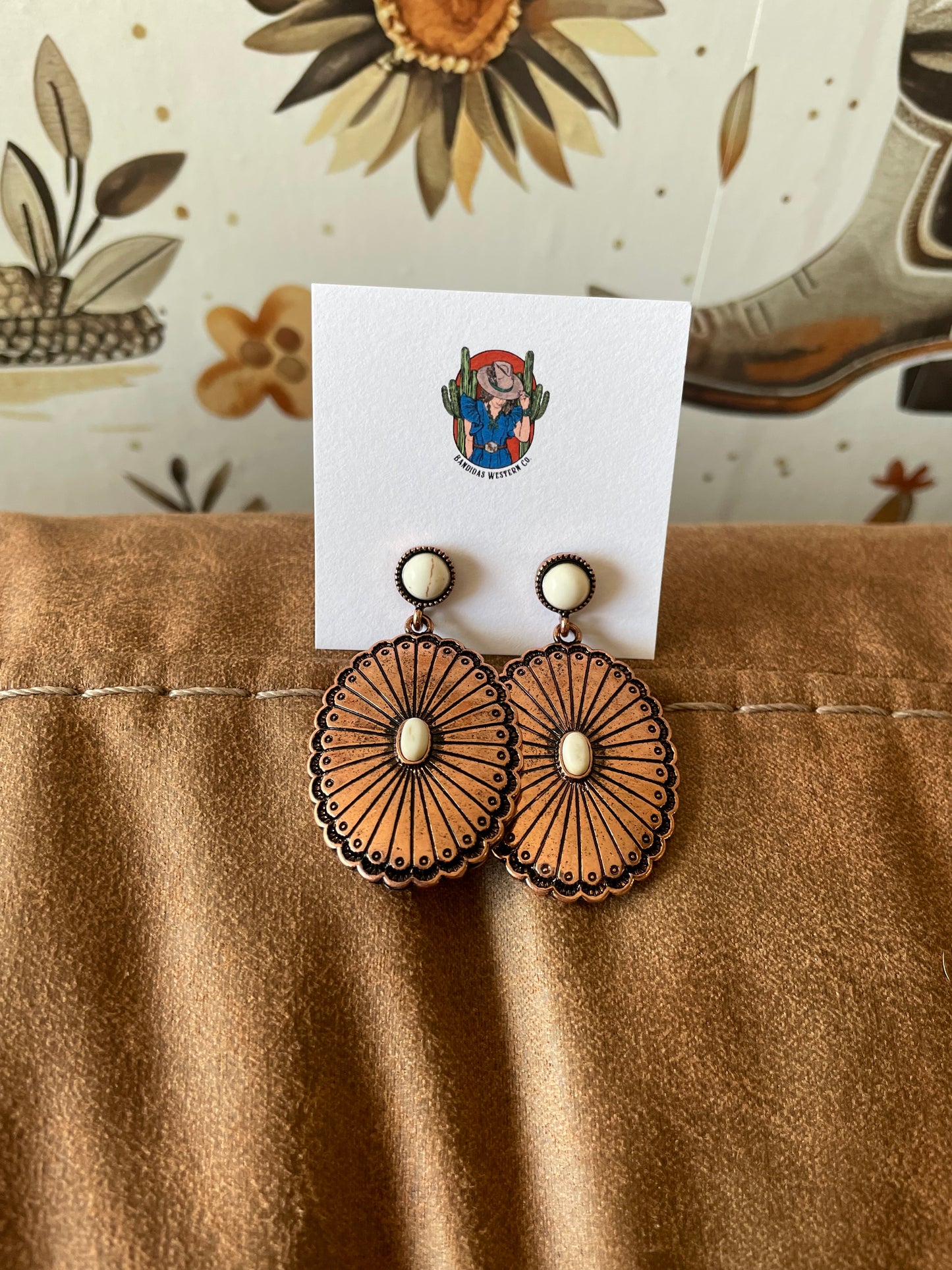 The Bronze earrings