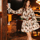 Western Cowgirl Button Down Ruffle Dress