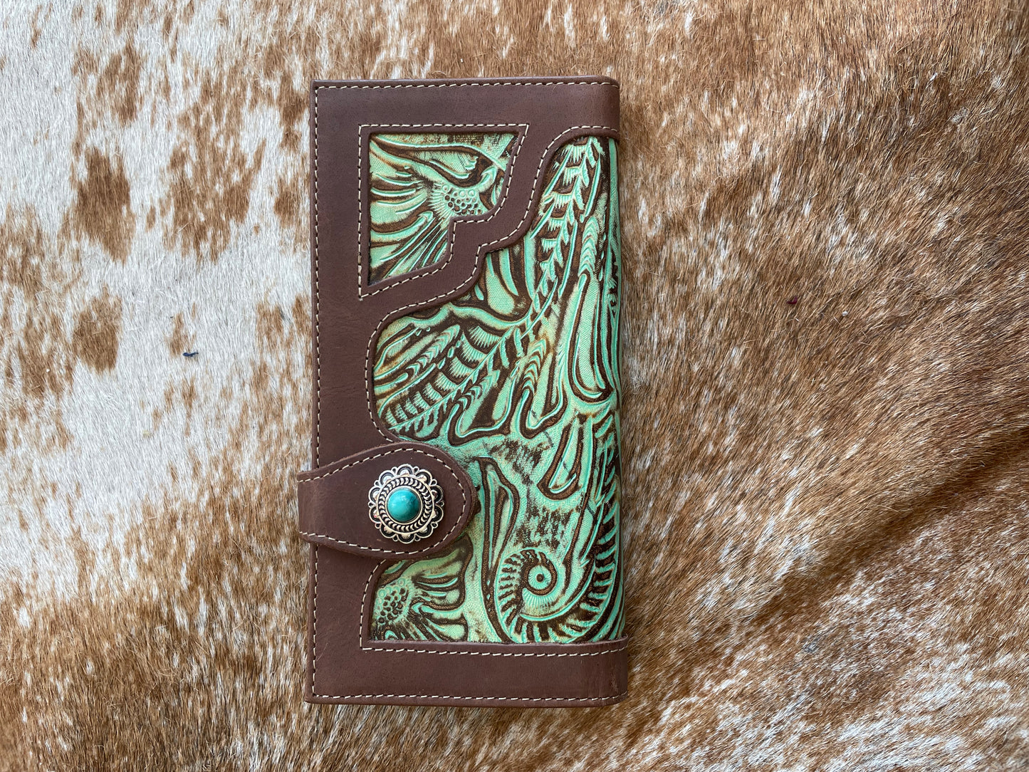 Green Leather Wallet