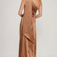 Caramel Canyon Satin Gown