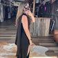 Midnight Outlaw Satin Gown